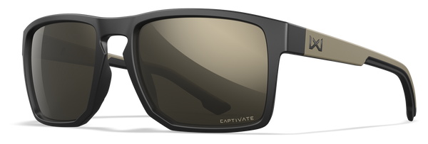 [Matte Black and Tan/CAPTIVATE™ Tungsten Mirror (Non-Polarized)]