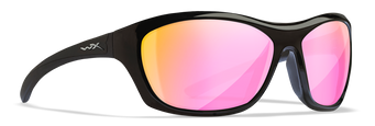 [Gloss Black/CAPTIVATE™ Polarized Rose Gold Mirror]