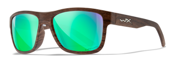 [Matte Woodgrain/CAPTIVATE™ Polarized Green Mirror]