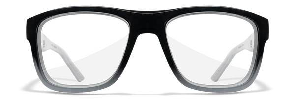 [Gloss Black to Grey Fade with Black Temples/Clear]