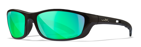 [Gloss Black/CAPTIVATE™ Polarized Green Mirror]