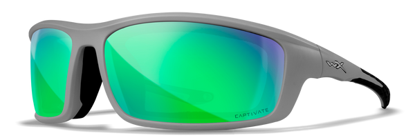 [Matte Grey/CAPTIVATE™ Polarized Green Mirror]