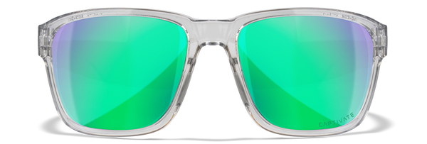 [Gloss Crystal Light Grey/CAPTIVATE™ Polarized Green Mirror]