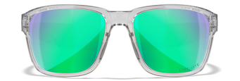 [Gloss Crystal Light Grey/CAPTIVATE™ Polarized Green Mirror]