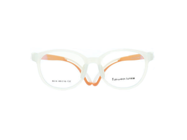 [White w/Orange Temples]