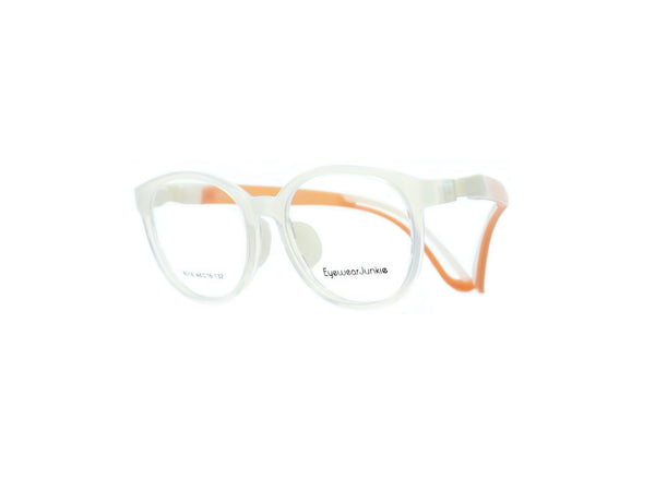 [White w/Orange Temples]